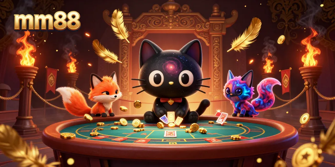 Experience thrilling gameplay with mm88, featuring an enchanting cosmic casino scene with lively characters and stunning visuals.