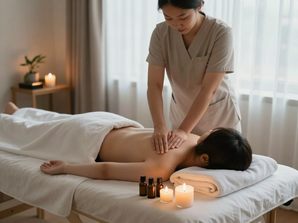 Experience a rejuvenating 청라출장마사지 in a serene spa environment.