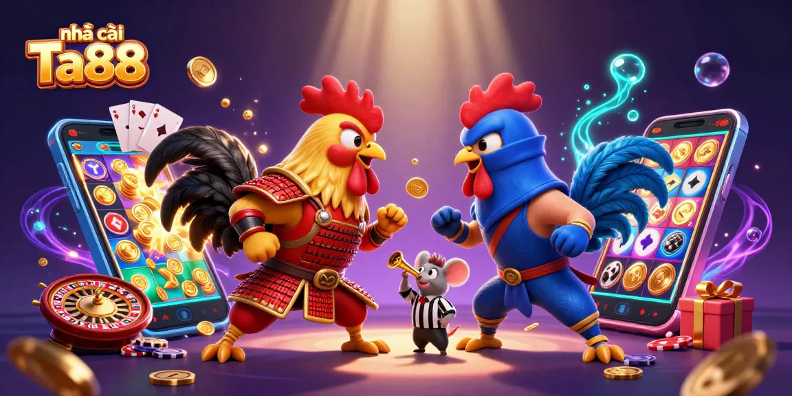 Engage with nhà cái Ta88’s thrilling rooster showdown amidst vibrant casino elements